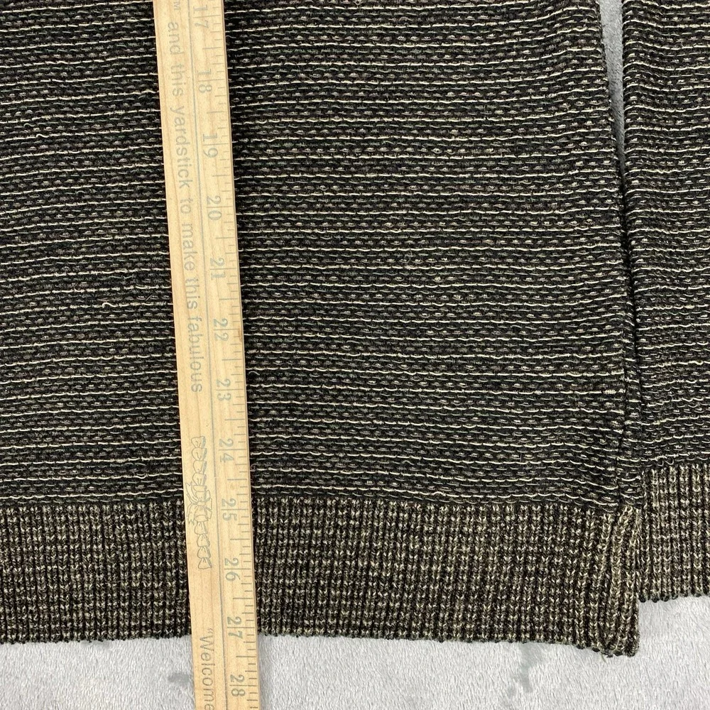 Vintage Knightsbridge Sweater Mens Size M Brown Chenille Roll V Neck 90s Grandpa